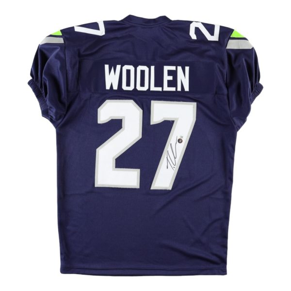 Tariq Woolen Autographed Custom Football Jersey