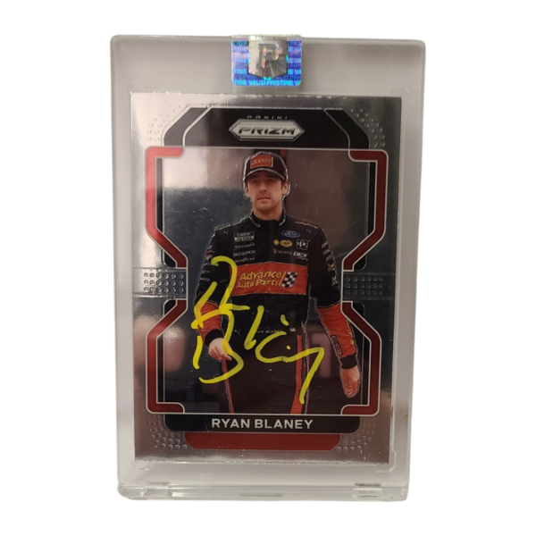 Ryan Blaney NASCAR Signed 2022 Panini Prizm #14 (PA Encapsulated)