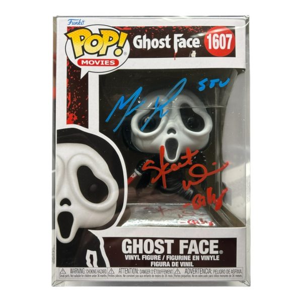 Skeet Ulrich & Matthew Lillard Signed Ghost Face Funko Pop! #----
