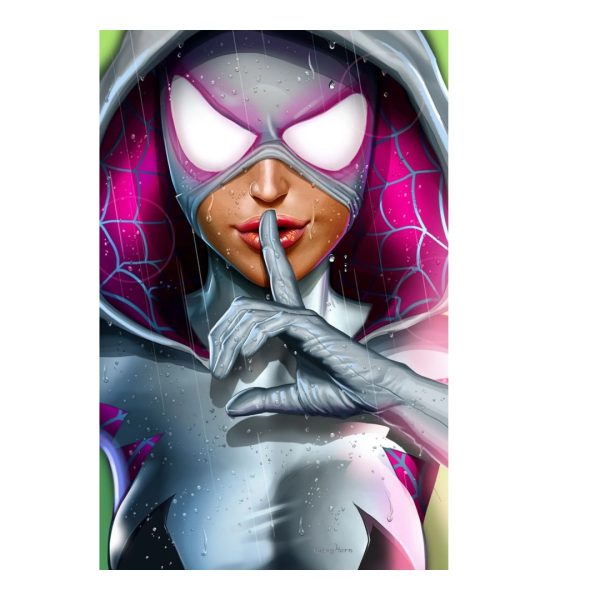 Greg Horn Signed 11x17 Spider-Gwen Shhhh