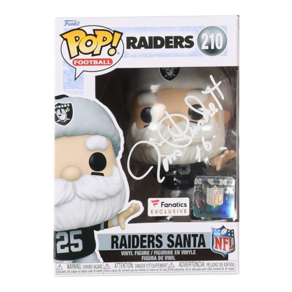 Jim Plunkett Signed Raiders Santa Funko Pop! #210 (Schwartz)