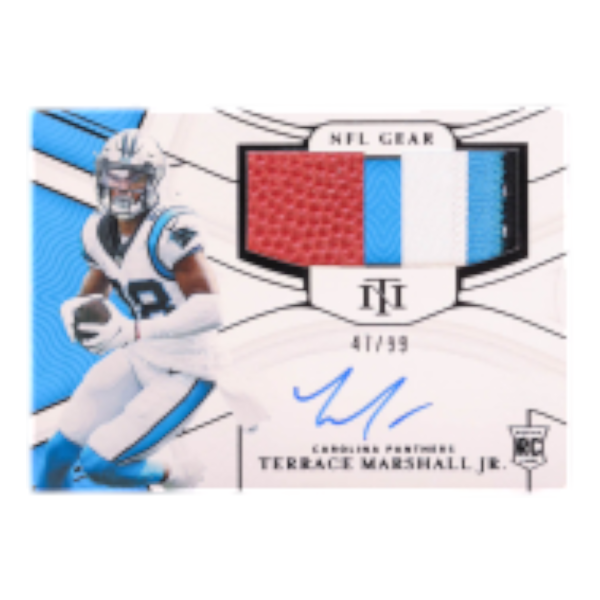 Terrace Marshall Jr. 2021 Rookie NFL Gear Signature Combos #18