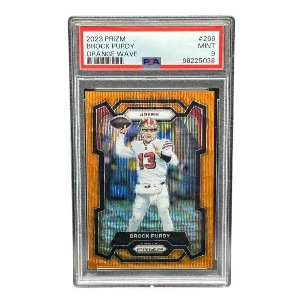 Brock Purdy 2023 #266 Panini Prizm Orange Ice Card
