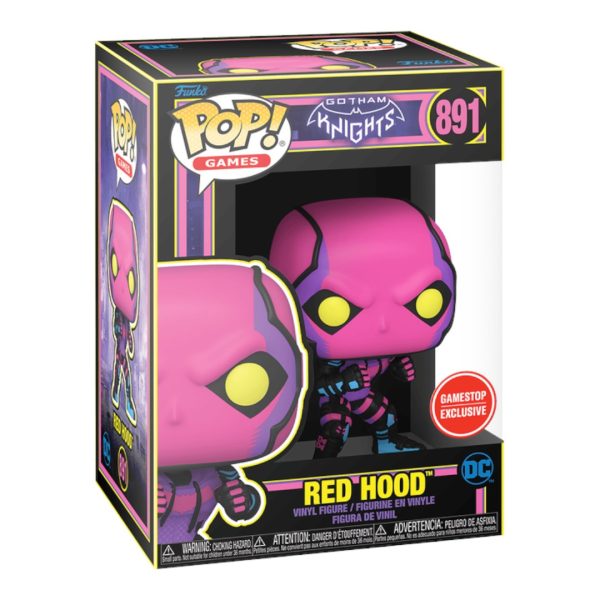 Red Hood Blacklight Gotham Knights Funko Pop! #891