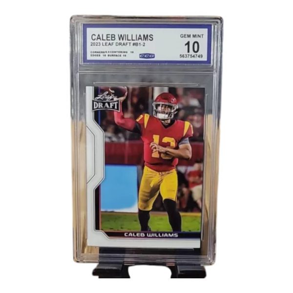 Caleb Williams 2023 Leaf Draft Football Card CCG 10