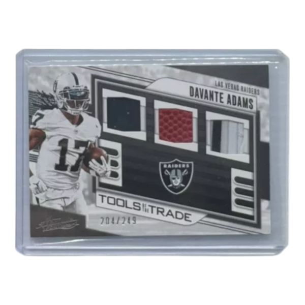 Davante Adams Triple Patch/Numbered Absolute Football Card