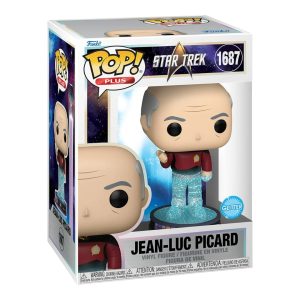 Jean-Luc Picard Star Trek Transporter Glitter Funko Bin14 Pop! Plus #1687