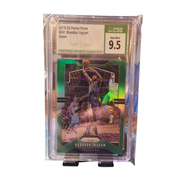 Brandon Ingram 2020 Panini Green Prizm card #241 CSG 9.5