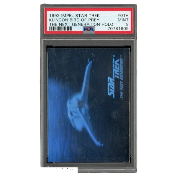Klingon Bird of Prey Holo #01H 1992 Impel Star Trek The Next Generation PSA 9
