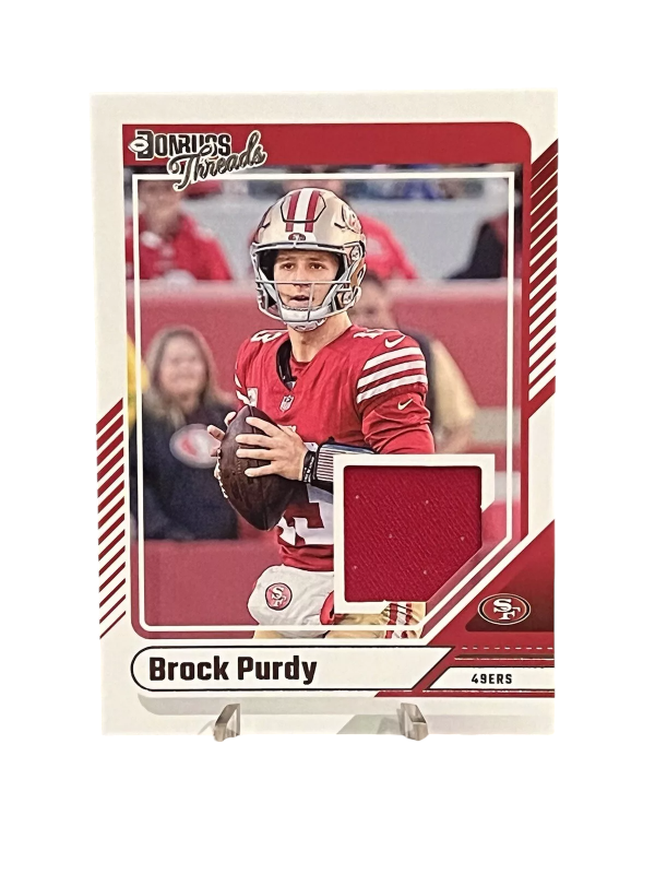 2024 Donruss Threads Brock Purdy Jersey Patch Relic Card 49ERS DTH-BPU
