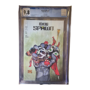King Spawn #3 Variant Cover 8, 2021, White Pages - Slabbed (9.8 CGC)