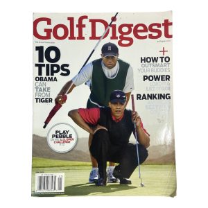 Golf Digest Jan 2010 - Woods and Obama