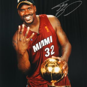 16x20 Shaquille O'Neal Signed Heat Photo