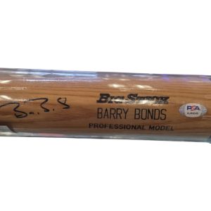 Barry Bonds Giants Autographed Bat