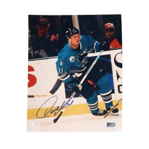 8x10 Owen Nolan Signed Sharks Photo