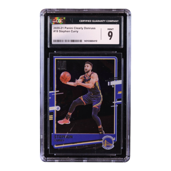 Stephen Curry 2020-21 Clearly Donruss #19 CGC 9