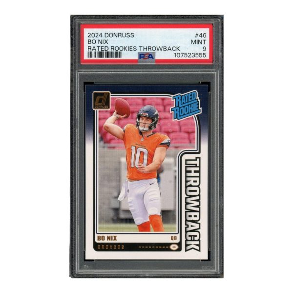 2024 Bo Nix Broncos Donruss Throwback RR #46