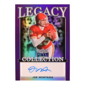 2024 Joe Montana Leaf Legacy Autograph Purple Prismatic SP Variation #2/10